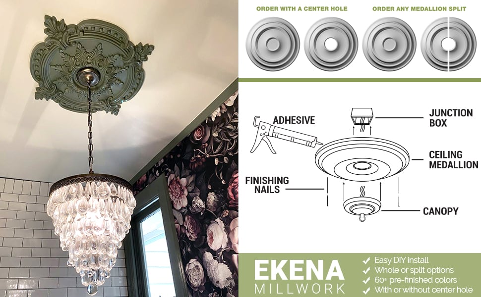 Ceiling Medallion Finishes and Options